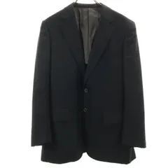 BURBERRY LONDON バーバリーロンドン 日本製 チェック柄 テーラードジャケット A7 ブラック 三陽商会 メンズ 古着