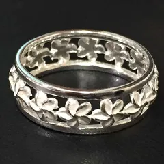 ハワイアンジュエリー リング シルバーリング プルメリア 指輪 ハワジュ ギフト プレゼント クリスマス 誕生日 バレンタイン ホワイトデー