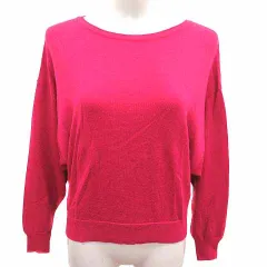 アンタイトル UNTITLED ニット カットソー ドルマンスリーブ 長袖 ウール 2 M ピンク /YK