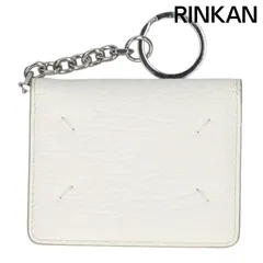 メゾンマルジェラ  S56UI0128 キーリング付き4ステッチレザーカードケース メンズ