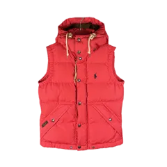 XS POLO RALPH LAUREN レディース 刺繍 ロゴ ダックダウン ベスト