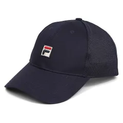 帽子 メッシュキャップ  FILA フィラ ベースボール 野球帽子 ネイビー 前面硬めの生地 サイズ調整アジャスター付き フリーサイズ USA直輸入モデル メンズ レディス 14087 送料無料のサムネイル