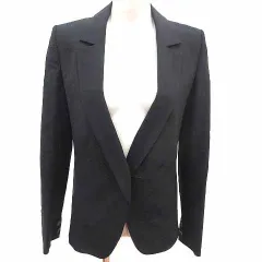 セオリー Theory ティスケンスセオリー Theyskens' Theory テーラードジャケット 総裏地 ウール 0 S 黒 ブラック /YK