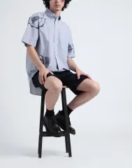 トミーヒルフィガー ラージ ペナント プリント シャツ