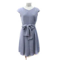 ロペピクニック ROPE Picnic ワンピース ひざ丈 フレンチスリーブ 38 M 紫 パープル /YI