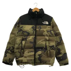 【中古】THE NORTH FACE Novelty Nuptse Jacket サイズL ウッドランドカモ ノベルティー ヌプシジャケット ノースフェイス ND91842[19]