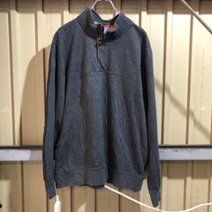 2159 ORVIS ハーフボタントレーナー グレー L オービス スウェット 無地 ハーフジップ 古着卸 アメリカ仕入