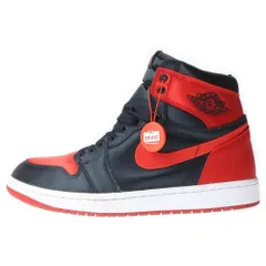 NIKE (ナイキ) WMNS AIR JORDAN1 RETRO HIGH OG エアジョーダン1 サテンブレッド ハイカットスニーカー レッド US11/28cm FD4810-061