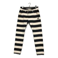 中古 メンズ パーリーゲイツ PEARLY GATES パンツ 4(M) 紺×白 ネイビー×ホワイト ニット ボーダー 裏地付き