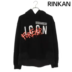 ディースクエアード  S79GU0060 フロントプリントナイロン切り替えパーカー メンズ S