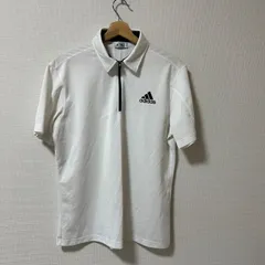 (^w^)b adidas アディダス ポロシャツ 無地 トッパー カジュアル 春 夏 スポーツ ポリエステル100％ おしゃれ クール ファッション ホワイト 白 メンズ サイズ XO OM10875HG