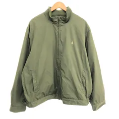 POLO RALPH LAUREN ポロラルフローレン スウィングトップジャケット サイズ:XL 90ｓ/ポニー刺繍/裏地フリース    カーキ メンズ / 240001187963