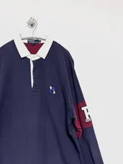 【Polo RALPH LAUREN】90s L/S ラガーシャツ XL ポロラルフローレン ビックサイズ 古着