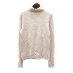 ディスコート Discoat ニット カットソー タートルネック 長袖 リブ F ライトベージュ /MN