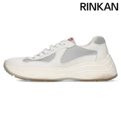 プラダ  4E3494 レザーローカットスニーカー メンズ 8.5