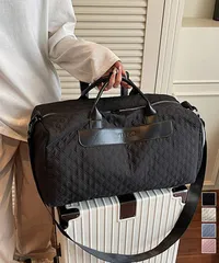 キャリーオンボストンバッグ キルティング