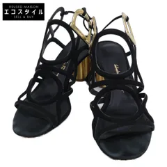 Salvatore Ferragamo サルヴァトーレフェラガモ スエードレザー ストラップ サンダル 6D