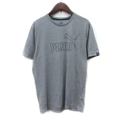 プーマ PUMA Tシャツ カットソー 半袖 S グレー /YI ●RY