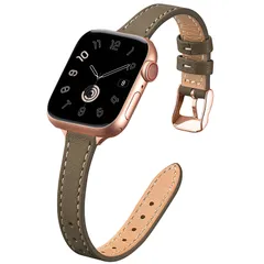 コンパチブル apple watch バンド 細いタイプ レザー42mm 40mm 41mm 38mm バンド 44mm 45mm 46mm 49mm 本革 交換 iWatch Ultra3 2 アップルウォッチ Ultra SE3 2 SE Series11