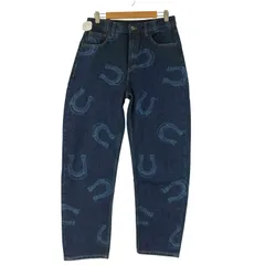 ザラ ZARA HIGH-WAIST HORSESHOE DETAIL TRF BARREL レディース  US 4