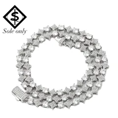 $ole only Starlink 6mm テニスチェーン スター型 ネックレス CZダイヤ シルバー 銀 Tennis Chain Necklace Silver ソールオンリー メンズ レディース ユニセックス 男女兼用