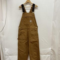 Carhartt ブラウンオーバーオール - メルカリ