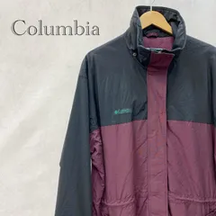 90s Columbia ナイロンジャケット マウンテンジャケット 表記無し パープル ブラック ヴィンテージ メンズ ファッション _201023