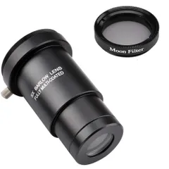 1.25インチムーンフィルター＆5X Barlowキット-望遠鏡接眼レンズ用
