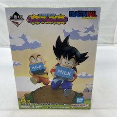 [중고] 미개봉) BANDAI 이치 반 쿠지 A상 손오공 & 크릴린 우유 배달 피규어 드래곤볼[19]