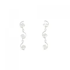 【新品】K10WG キュービック ピアス