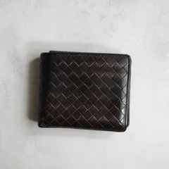 BOTTEGA VENETA ボッテガヴェネタ / イントレチャートバイフォールドウォレット 二つ折り財布 レザー ブラウン