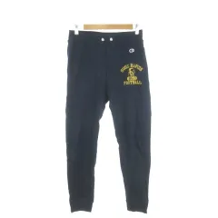 チャンピオン CHAMPION ジョガーパンツ スウェット スポーツ M 青 ブルー プリント ロゴ /MN37 ■GY99