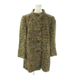 ハーディエイミス HARDY AMIES BOUTIQUE ツイードコート 0 黒 ブラック スタンドカラー ミックスカラー /AO5 ■GY99のサムネイル