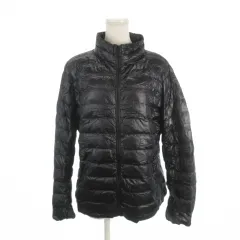 ユニクロ UNIQLO ウルトラライトダウン ダウンジャケット スタンドカラー ポーチ付き XL 黒 ブラック /AH29 ■GY99