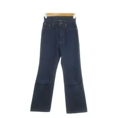 サムシング something デニムパンツ ジーンズ フレア ハイウエスト 27 青 ダークブルー /AH10 ■GY99