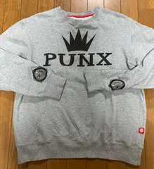 【USED】PUNK DRUNKERS スウェット トレーナー　時計刺繍　王冠マークのサムネイル