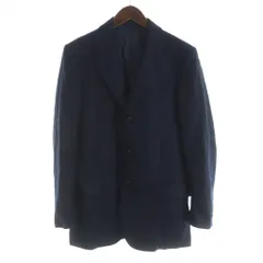 ベルベスト Belvest テーラードジャケット 長袖 総裏地 シングル カシミヤ混 イタリア製 44 紺 ネイビー ■GY12 /MQのサムネイル