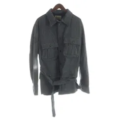 ナイジェルケーボン NIGEL CABOURN シャツジャケット ウール ベルト 長袖 シングル 総裏地 48 グレー ■GY12 /MQのサムネイル