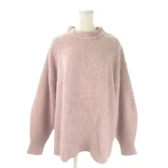 マチャット MACHATT オーバーサイズニット セーター ピンク モックネック 長袖 /AO26 ■GY99