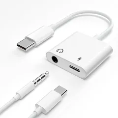 USB-C to 3.5mm変換イヤホンジャック 2in1 248K1289