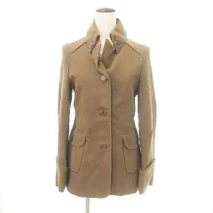 ザラウーマン ZARA WOMAN 美品 スエードライク コットン コート アウター Sサイズ 茶 ブラウン ■TC