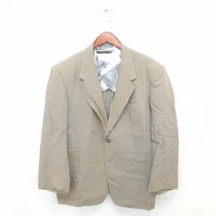 GIANNI VALENTINO ジャケット アウター テーラード 背抜き 肩パッド 長袖 薄茶 ベージュ /TT22