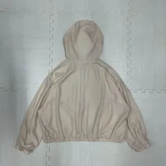 【XL/美品】GU フーデッドジャケット ペールベージュ 大人カジュアル