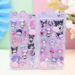 loong おしりぷにぷにシール かわいい ぷくぷく キャラクター 3D マシュマロ ふわふわ もちもち もっちりスクイーズ ステッカー シール帳 デコレーション 2セット E 1