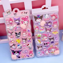 loong おしりぷにぷにシール かわいい ぷくぷく キャラクター 3D マシュマロ ふわふわ もちもち もっちりスクイーズ ステッカー シール帳 デコレーション 2セット006 0