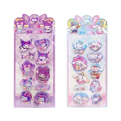 【2枚セット】ウォーターシール 水入りシール ぷっくり 3D立体 立体ステッカー キャラクター かわいい 手帳・ノート・封筒装飾 貼り直し可能 キッズ向け 女の子 男の子 1