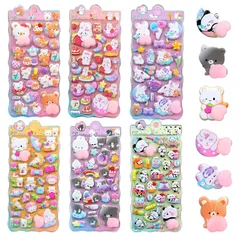 Agture ぷにぷにシール お尻 かわいい シール 6枚セット 3D立体 キャラクター 水稲 スマホケース 手帳 アルバム 1