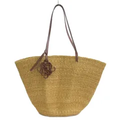 ロエベ LOEWE アナグラム シェル バスケット トートバッグ ベージュ ☆AA★