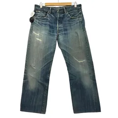 リーバイスヴィンテージクロージング Levis Vintage Clothing 501 ビッグE 赤耳 71年モデル復刻 ダメージ デニムパンツ メンズ  W36 L36