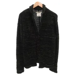 キャサリンハムネットロンドン KATHARINE HAMNETT LONDON メランジニットジャケット 2B LL 黒 ブラック /FF ■YHS1のサムネイル